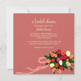 Bridal Shower Invitation [Mauve] Kaart