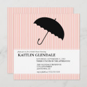 Bridal Shower Invitation met Umbrella Kaart (Voorkant / Achterkant)