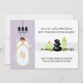 Bridal Shower Invitation of A Spa Weekend Getaway Kaart (Voorkant)