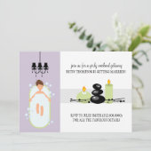 Bridal Shower Invitation of A Spa Weekend Getaway Kaart (Staand voorkant)