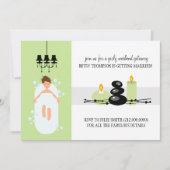 Bridal Shower Invitation of A Spa Weekend Getaway Kaart (Voorkant)