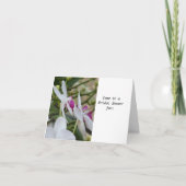 Bridal Shower Invitation Paars and White Orchids (Voorkant)