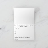 Bridal Shower Invitation Paars and White Orchids (Binnen)