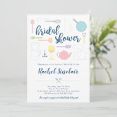 Bridal Shower Invitation - Pastel Kitchen Thema Kaart (Staand voorkant)
