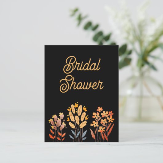 Bridal shower invitation postcards uitnodiging briefkaart (Staand voorkant)
