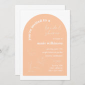 Bridal Shower Invitation Retro Wedding Party A115 Kaart (Voorkant / Achterkant)