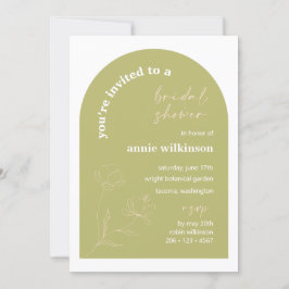 Bridal Shower Invitation Retro Wedding Party A115 Kaart