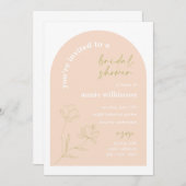 Bridal Shower Invitation Retro Wedding Party A115 Kaart (Voorkant / Achterkant)