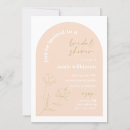 Bridal Shower Invitation Retro Wedding Party A115 Kaart