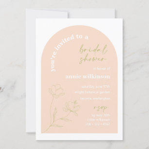 Bridal Shower Invitation Retro Wedding Party A115 Kaart