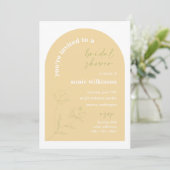 Bridal Shower Invitation Retro Wedding Party A115 Kaart (Staand voorkant)