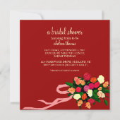 Bridal Shower Invitation [rood] Kaart (Voorkant)