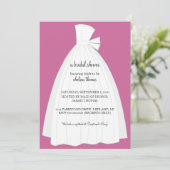 Bridal Shower Invitation {Roze} Kaart (Staand voorkant)