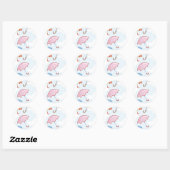 Bridal Shower Invitation Seal Ronde Sticker (Vel)