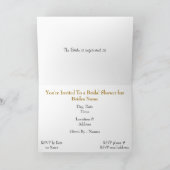 Bridal Shower Invitation Sjabloon (Binnen)
