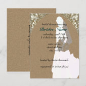 Bridal Shower Invitation Sjabloon (Voorkant / Achterkant)