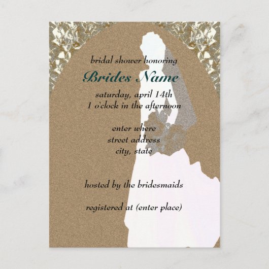 Bridal Shower Invitation Sjabloon (Voorkant)