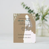 Bridal Shower Invitation Sjabloon (Staand voorkant)
