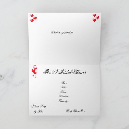 Bridal Shower Invitation Sjabloon (Binnen)