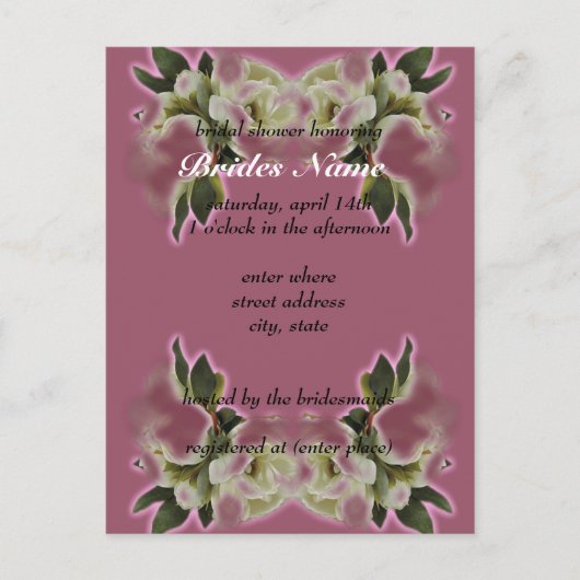 Bridal Shower Invitation Sjabloon (Voorkant)