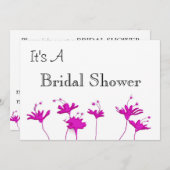 BRIDAL SHOWER INVITATION SJABLOON KAART (Voorkant / Achterkant)