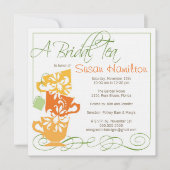 Bridal Shower Invitation - Tea Kaart (Voorkant)