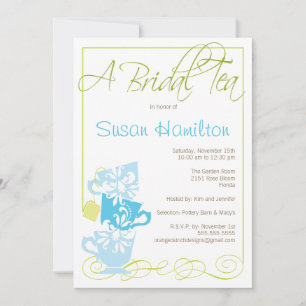 Bridal Shower Invitation - Tea Kaart