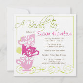Bridal Shower Invitation - Tea Kaart (Voorkant)