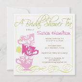 Bridal Shower Invitation - Tea Kaart (Voorkant)