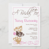 Bridal Shower Invitation - Tea Kaart (Voorkant)