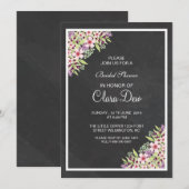 Bridal Shower Invitation Template Kaart (Voorkant / Achterkant)