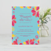 Bridal Shower Invitation, Tropisch, Hawaïaans Kaart (Staand voorkant)