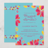 Bridal Shower Invitation, Tropisch, Hawaïaans Kaart (Voorkant / Achterkant)