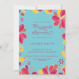 Bridal Shower Invitation, Tropisch, Hawaïaans Kaart