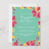 Bridal Shower Invitation, Tropisch, Hawaïaans, Lua Kaart (Voorkant)
