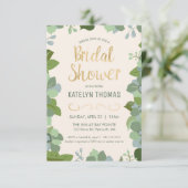 Bridal Shower Invitation - Tuin, Custom, Floral Kaart (Staand voorkant)