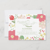 Bridal Shower Invitation - Tuin, Floral, lente Kaart (Voorkant)