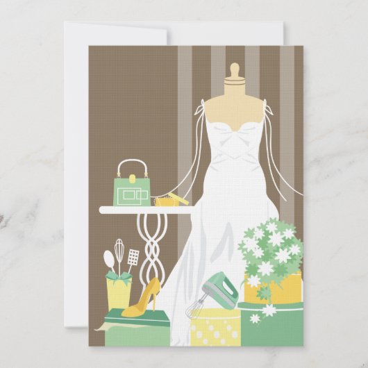 Bridal Shower Invitation - Uw eigen tekst toevoege Kaart (Voorkant)