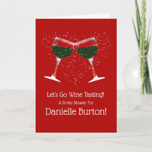 Bridal Shower Invitation Wine Tasting of Winery Kaart