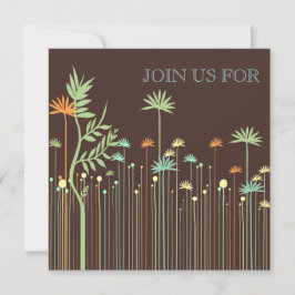 Bridal Shower Invitation with Flowers Kaart