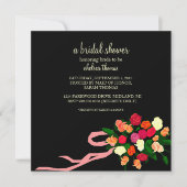 Bridal Shower Invitation [zwart] Kaart (Voorkant)