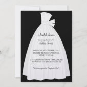 Bridal Shower Invitation {zwart} Kaart (Voorkant)