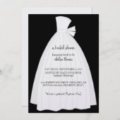 Bridal Shower Invitation {zwart} Kaart (Voorkant / Achterkant)