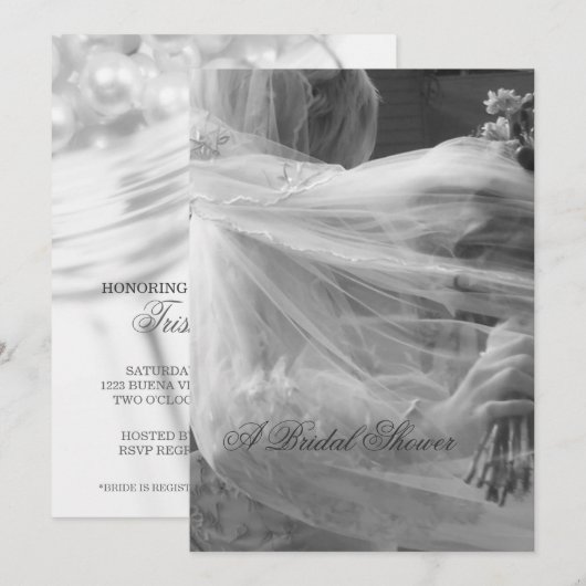 Bridal Shower Invitations [5 x 7] Kaart (Voorkant / Achterkant)