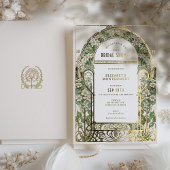  Bridal Shower Invitations Art Nouveau Deco Folie Uitnodiging