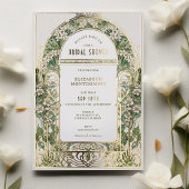  Bridal Shower Invitations Art Nouveau Deco Folie Uitnodiging