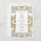 Bridal Shower Invitations Art Nouveau Deco Kaart (Voorkant)