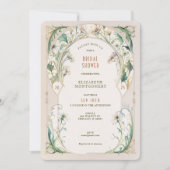  Bridal Shower Invitations Art Nouveau Deco Kaart (Voorkant)