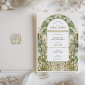  Bridal Shower Invitations Art Nouveau Deco Kaart