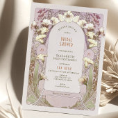  Bridal Shower Invitations Art Nouveau Deco Kaart